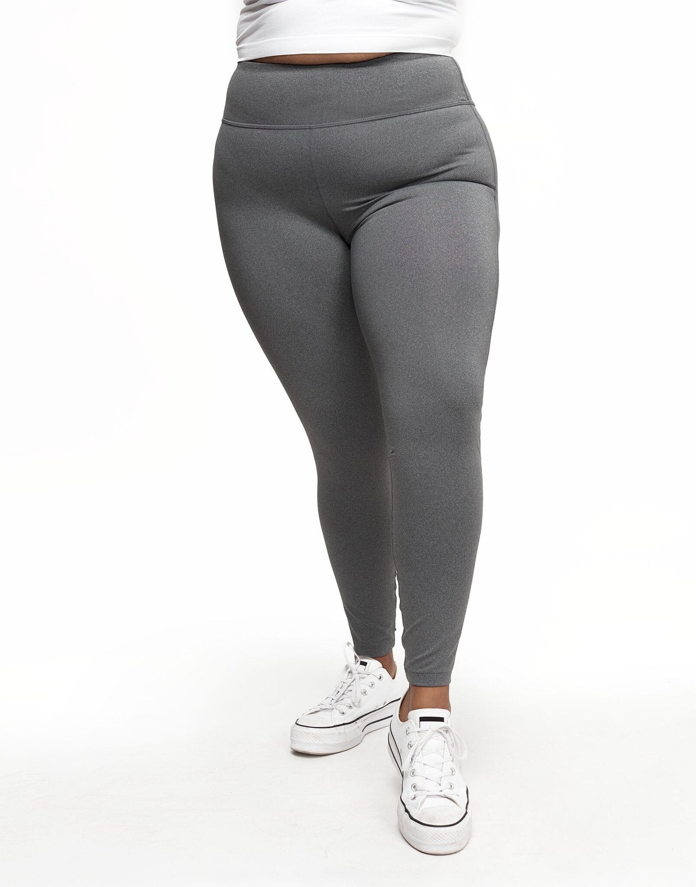 Haley Heathered Legging Plus Gris