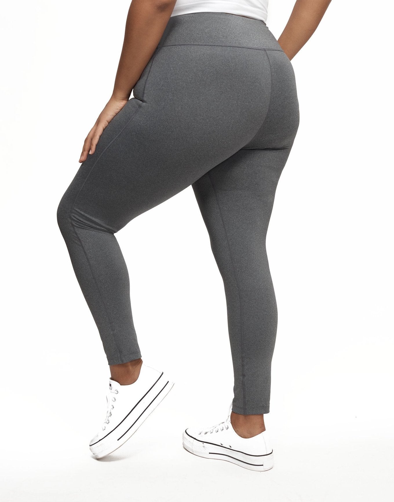 Haley Heathered Legging Plus Gris