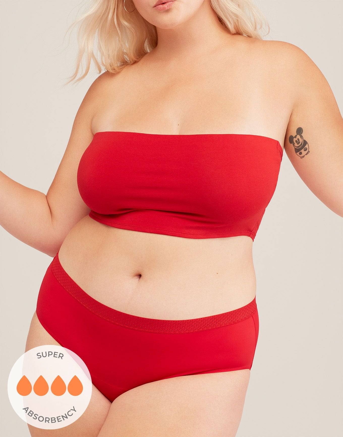 Madison Midi Brief Plus Rojo