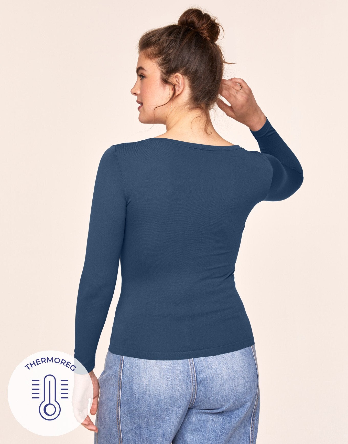 The Long Sleeve Tee Azul