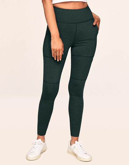 Haley Heathered Cargo Legging Verde