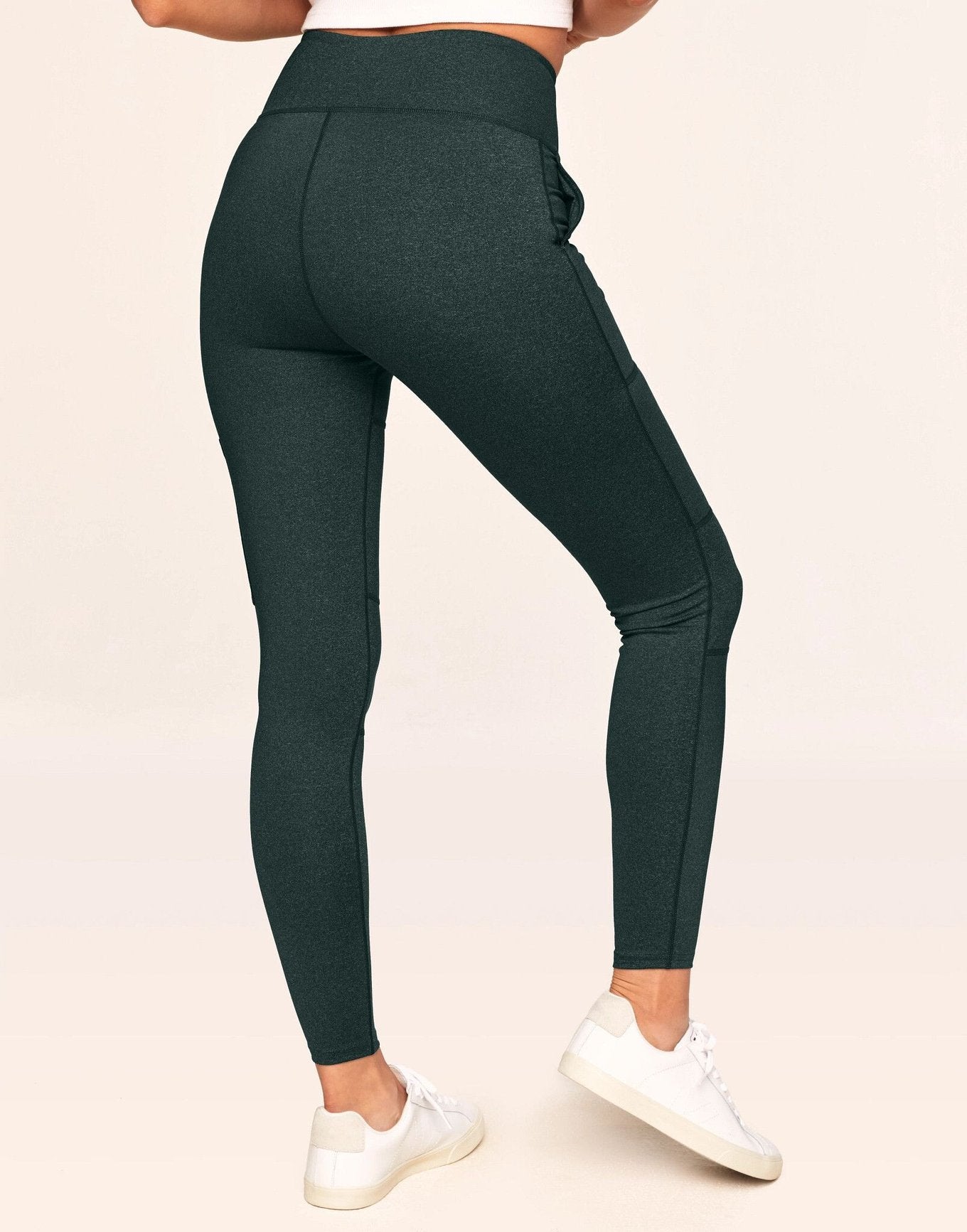 Haley Heathered Cargo Legging Verde