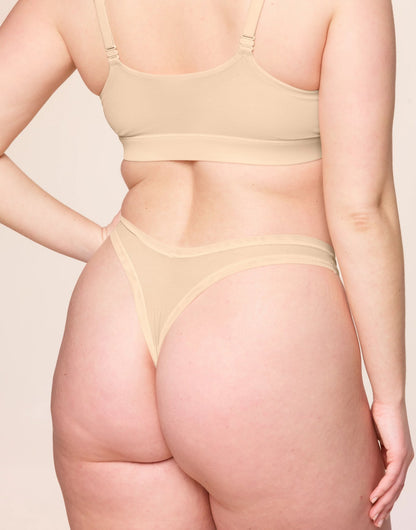 Bonnie Tanga Plus Beige