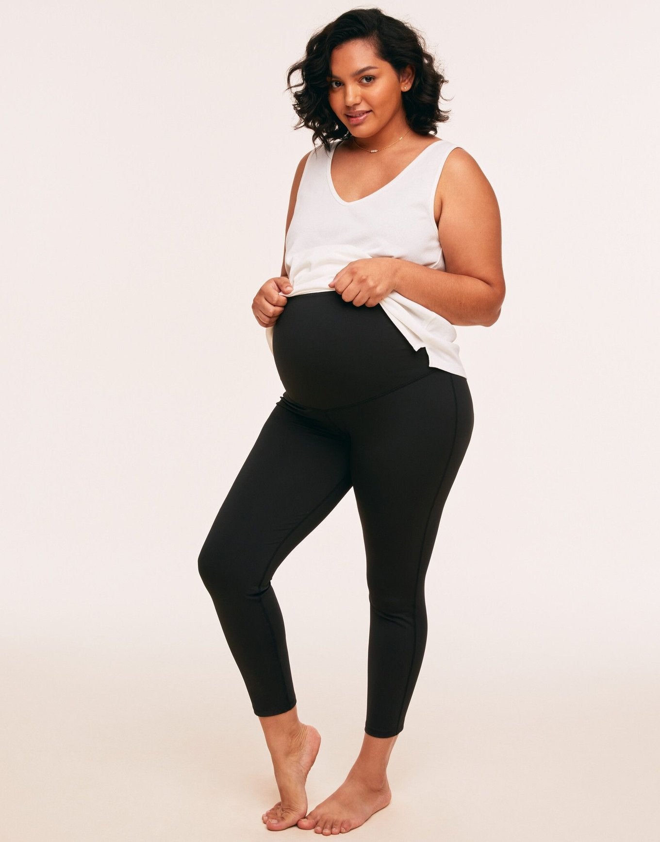 Rachel Recycled Maternity Legging Plus Negro