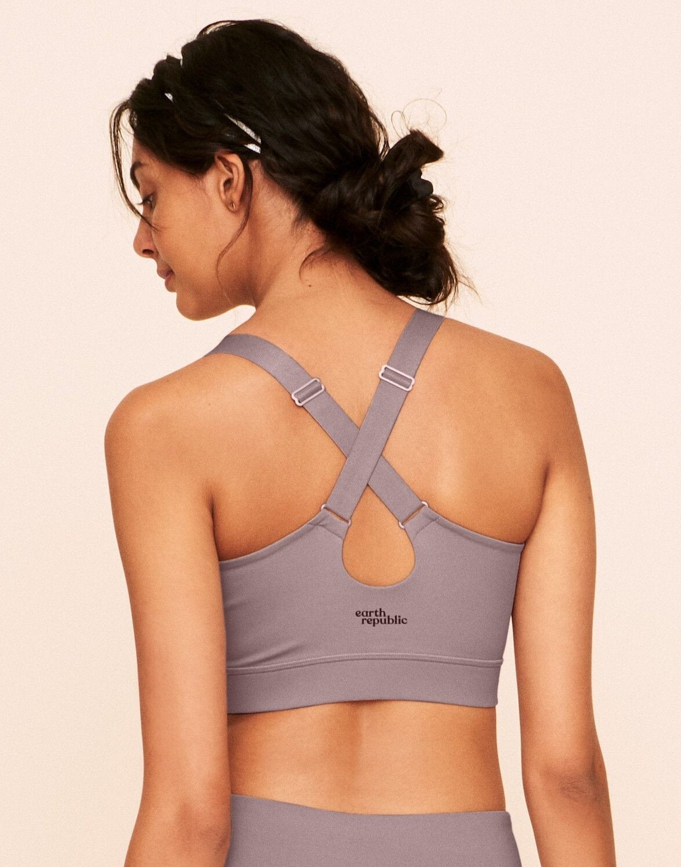 Evie Mid-Support Sports Bra Contorno Beige