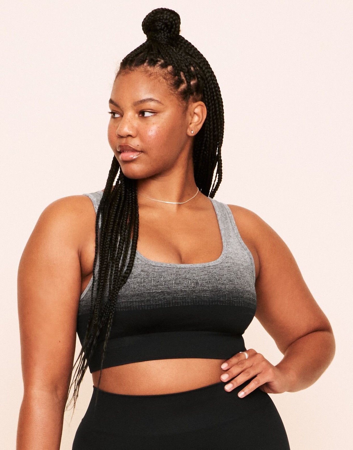 Maeve Ombre Sports Bra Contorno Plus Negro