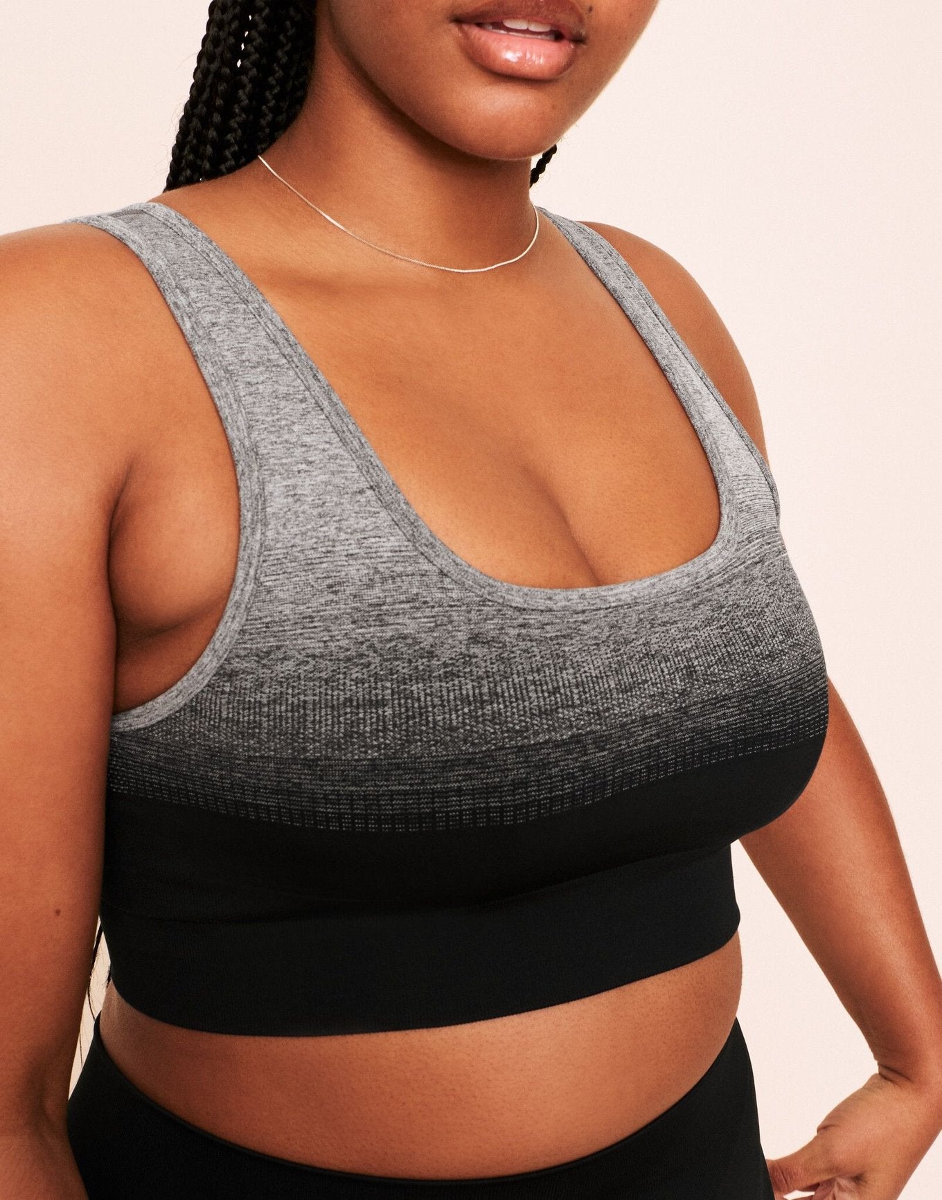 Maeve Ombre Sports Bra Contorno Plus Negro