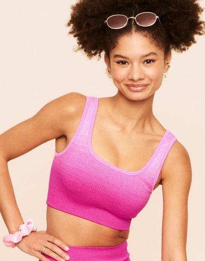 Maeve Ombre Sports Bra Contorno Rosa