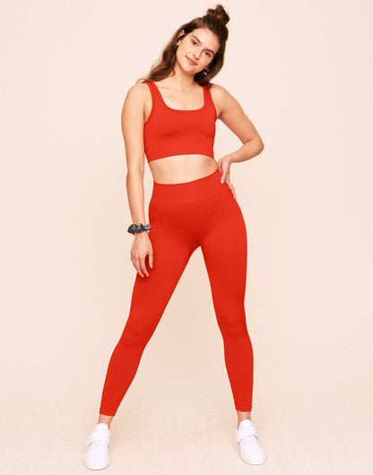 Maeve Ombre Sports Bra Contorno Rojo