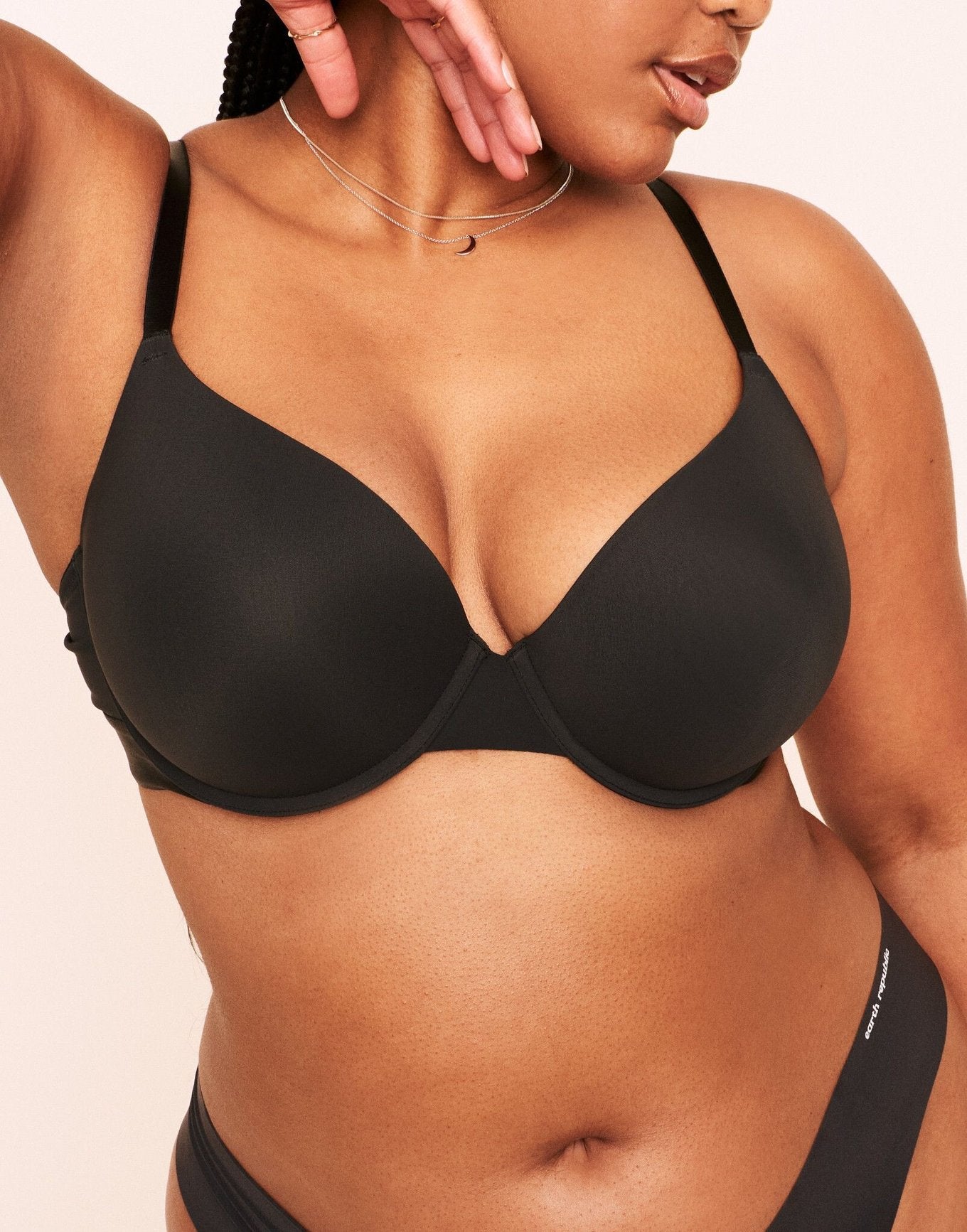 Jordyn Plunge Push Up Bra Push Up Plus Negro