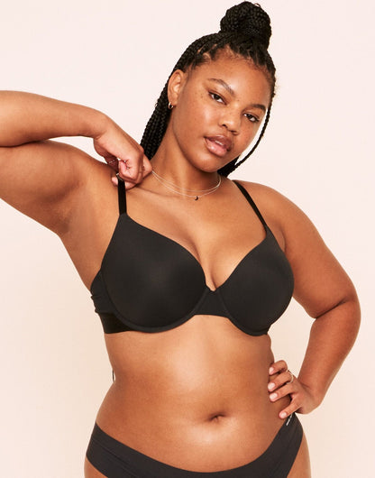 Jordyn Plunge Push Up Bra Push Up Plus Negro