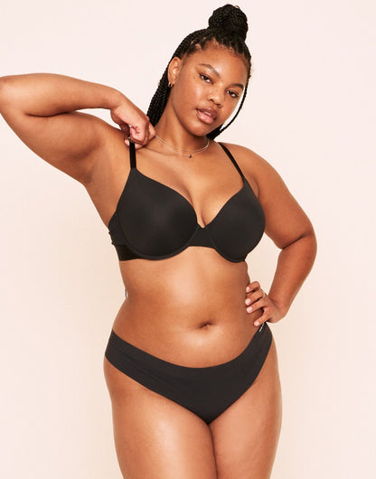 Jordyn Plunge Push Up Bra Push Up Plus Negro