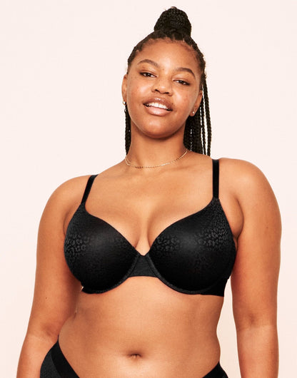 Kendall Lace Plunge Push Up Bra Push Up Plus Negro