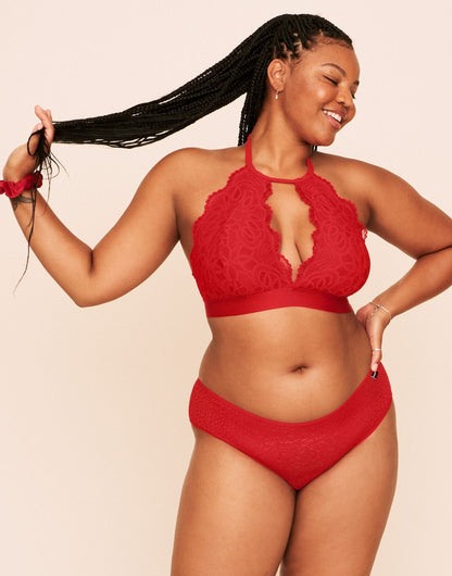 Rylan Halter Bralette Forrado Plus Rojo