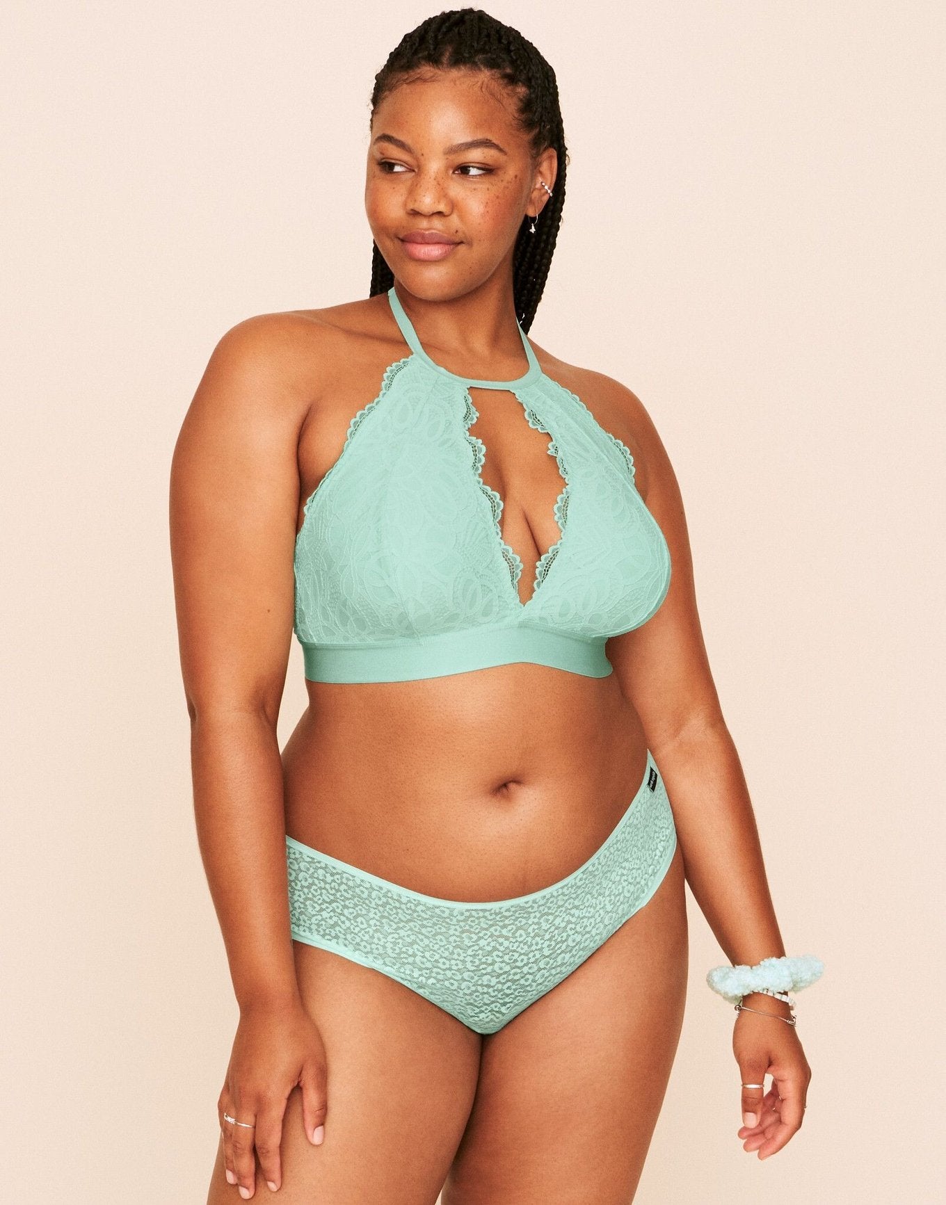 Rylan Halter Bralette Forrado Plus Verde