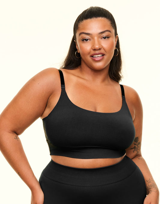 The Everyday Bralette Contorno Plus Negro