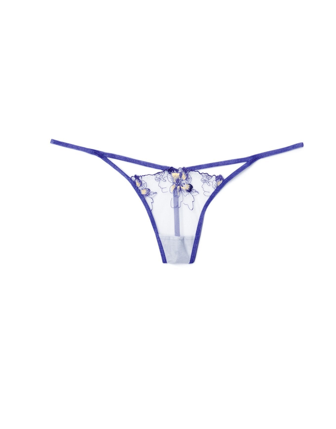 Farah Solo Tanga de Hilo Plus Azul