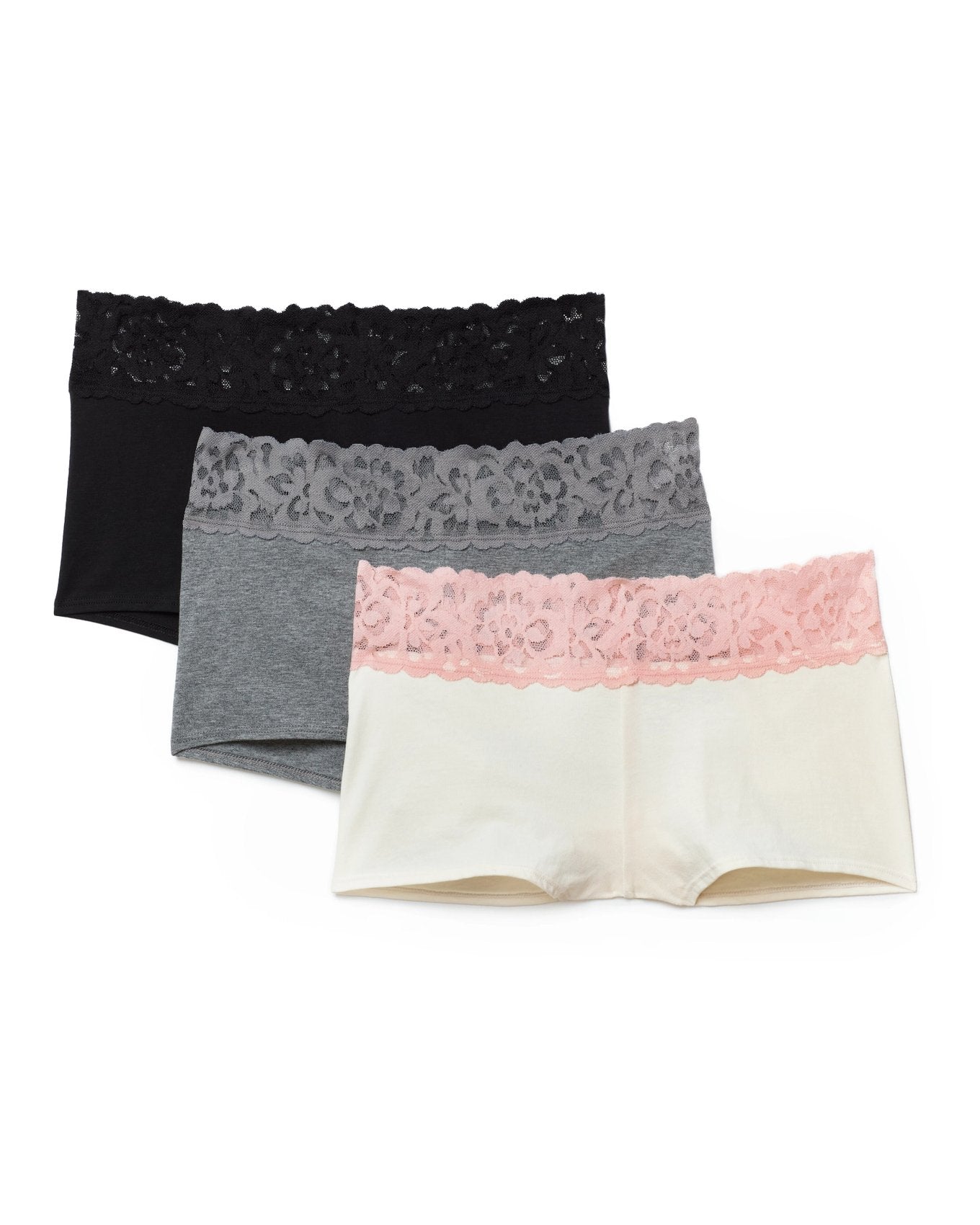 Leondra Cotton Pack Shortie Plus Gris