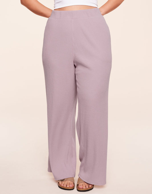 Riley Rib Lounge Pant Plus Morado