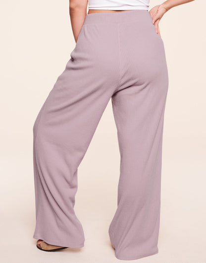 Riley Rib Lounge Pant Plus Morado