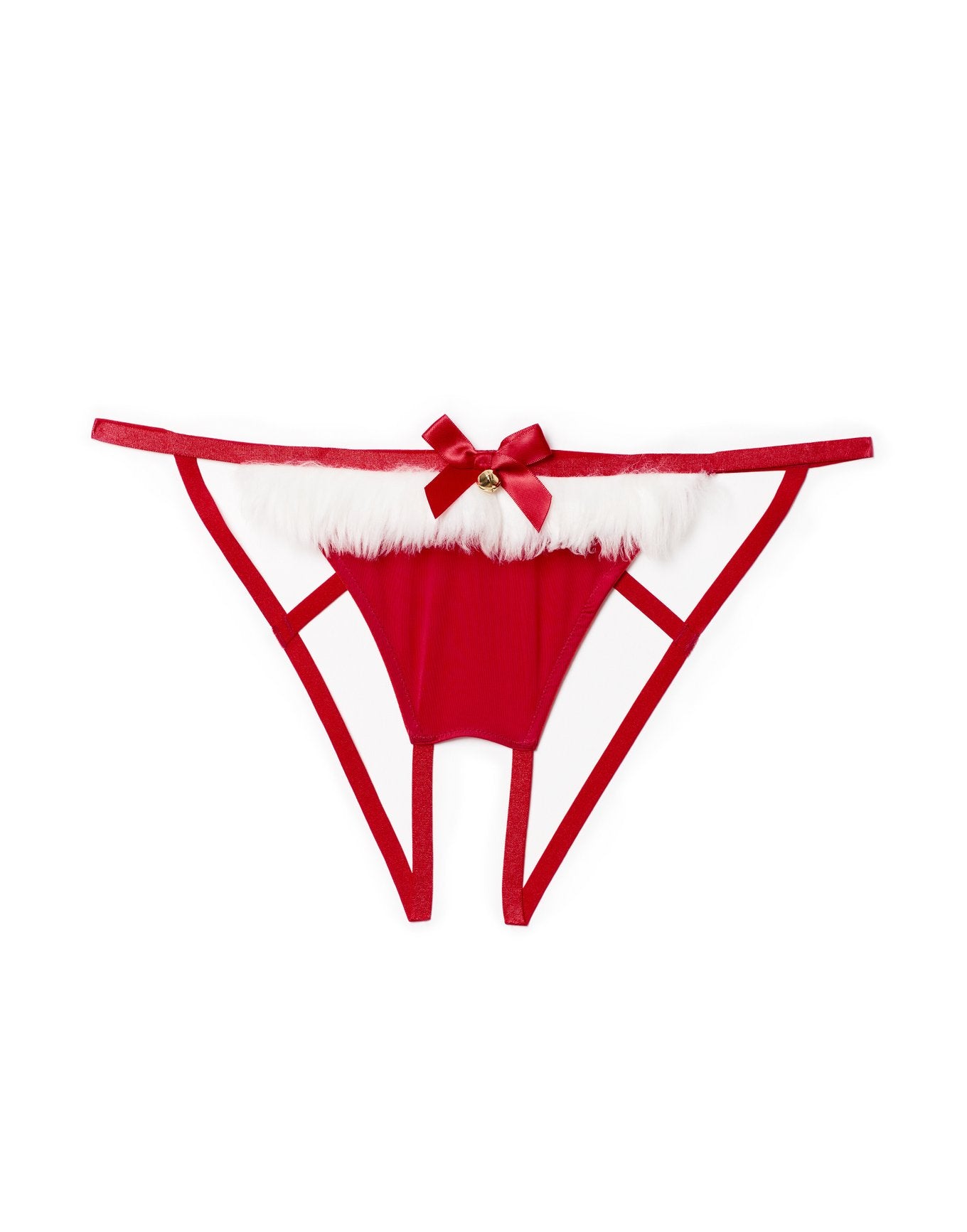 Claussa Crotchless Bikini Rojo