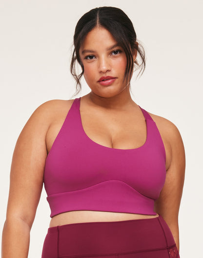 Lotus Crossover Bra Contorno Plus Rosa