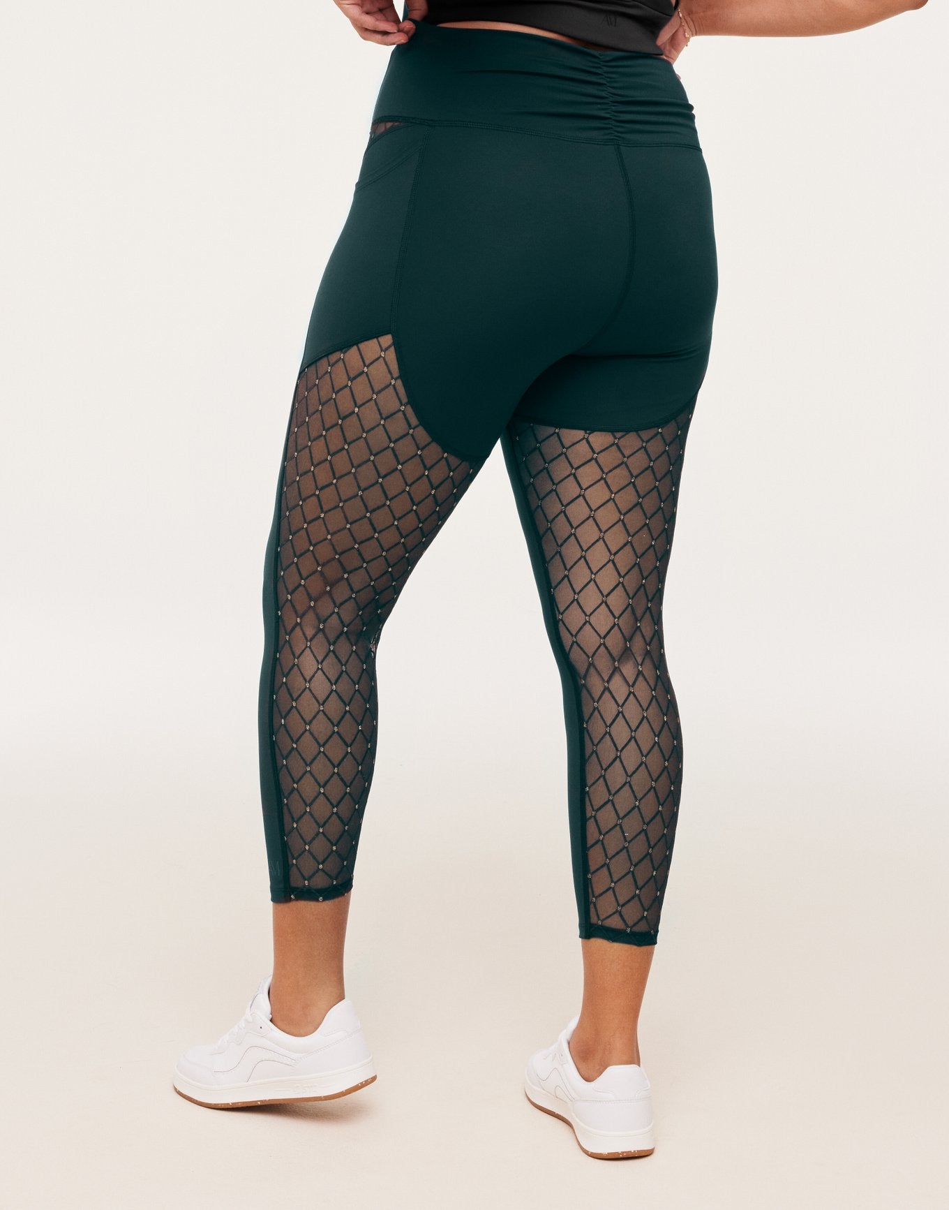 Lotus Novelty Mesh Legging Plus Verde