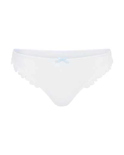 Bridal Veil Panty Tanga Plus Blanco