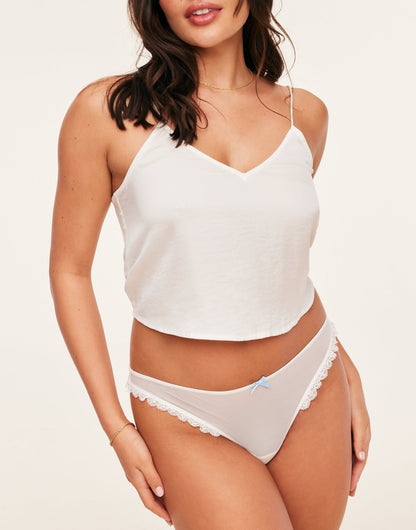 Bridal Veil Panty Tanga Blanco