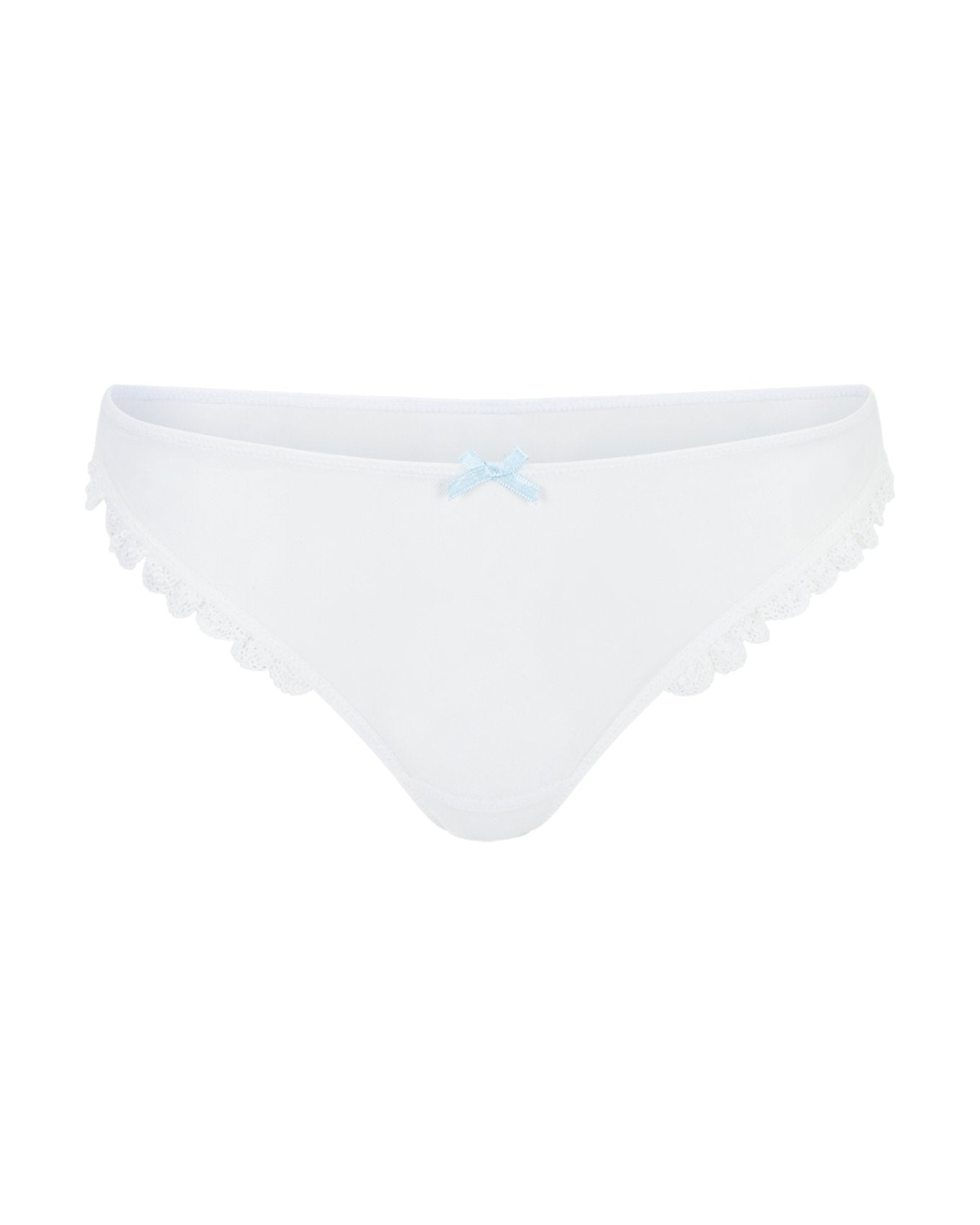 Bridal Veil Panty Tanga Blanco