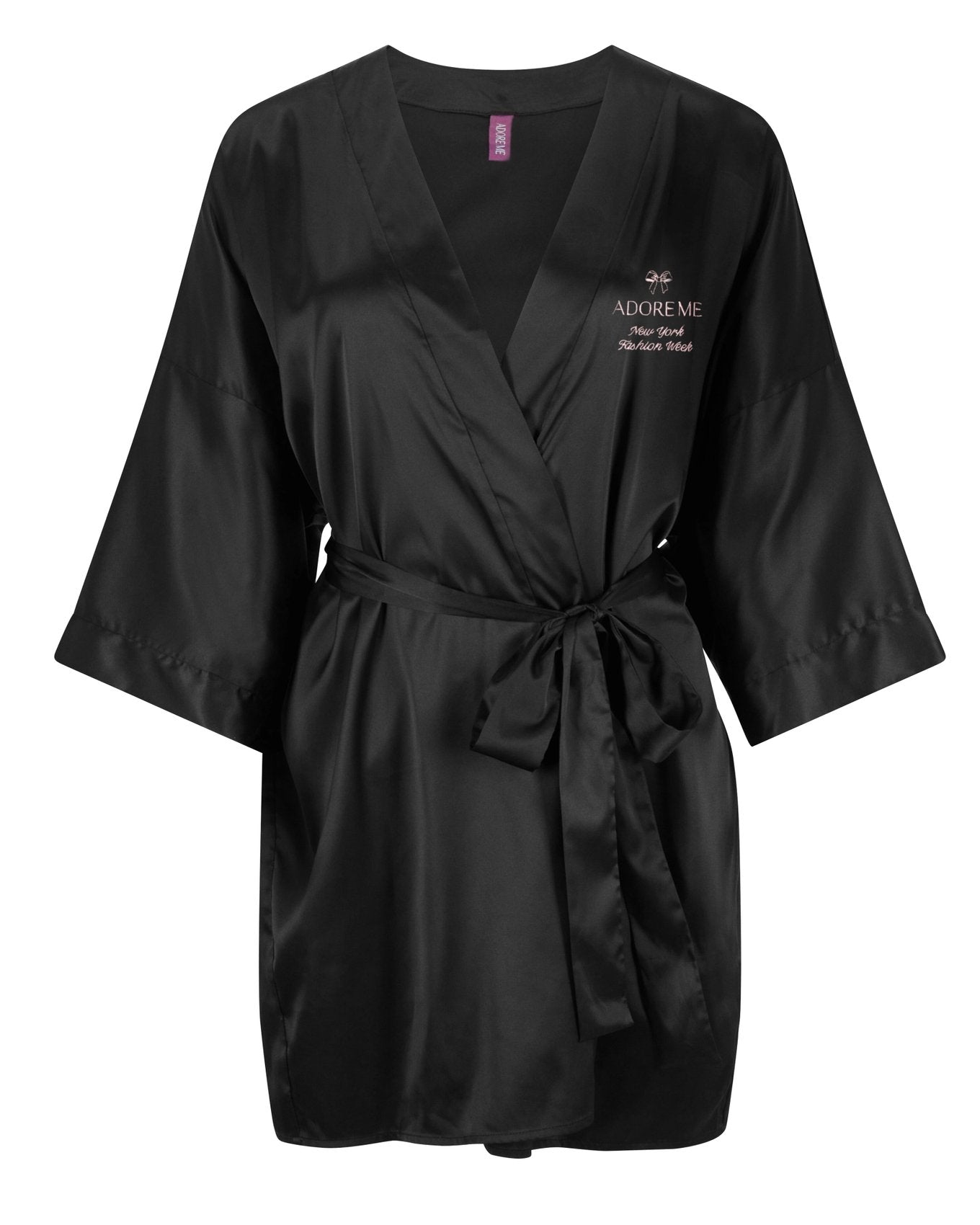 NYFW Satin Robe Negro