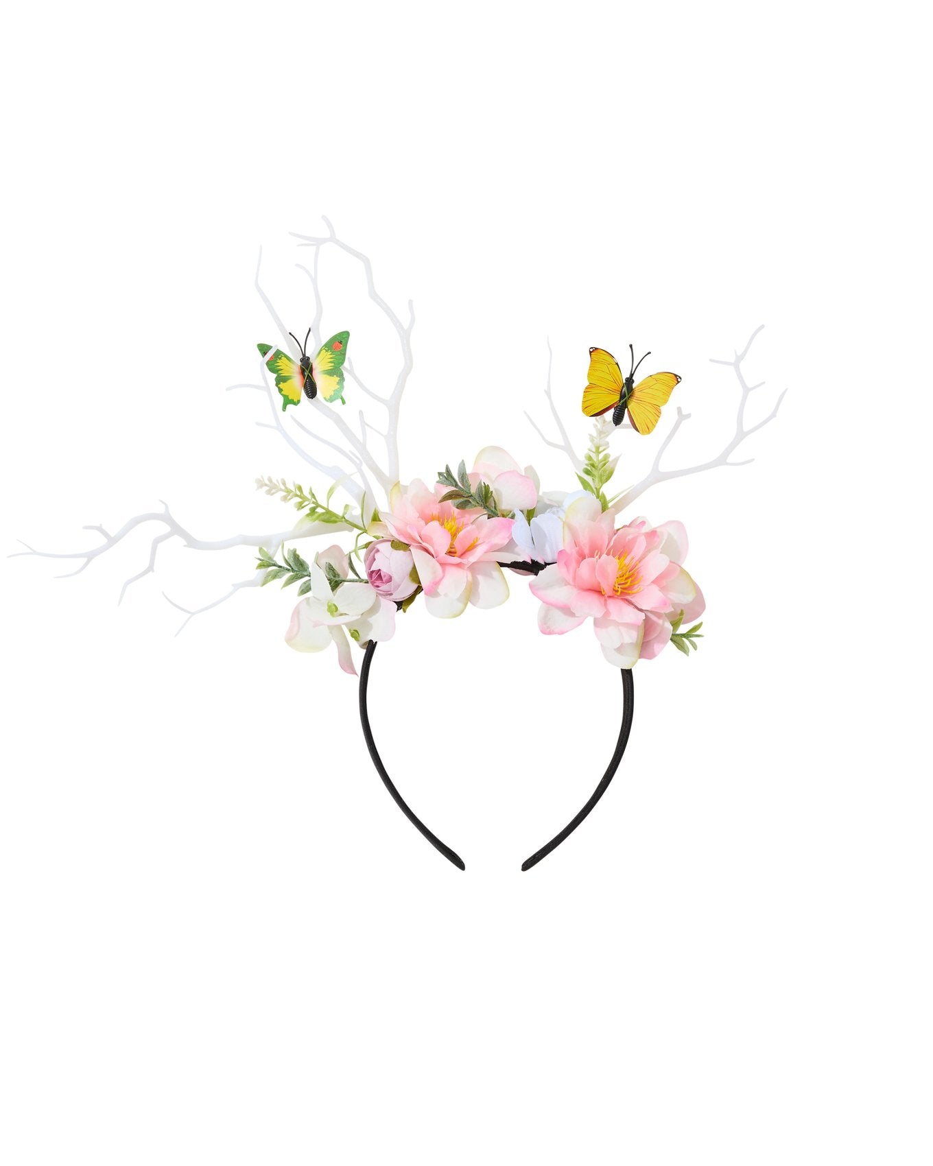 Floral Headband Blanco