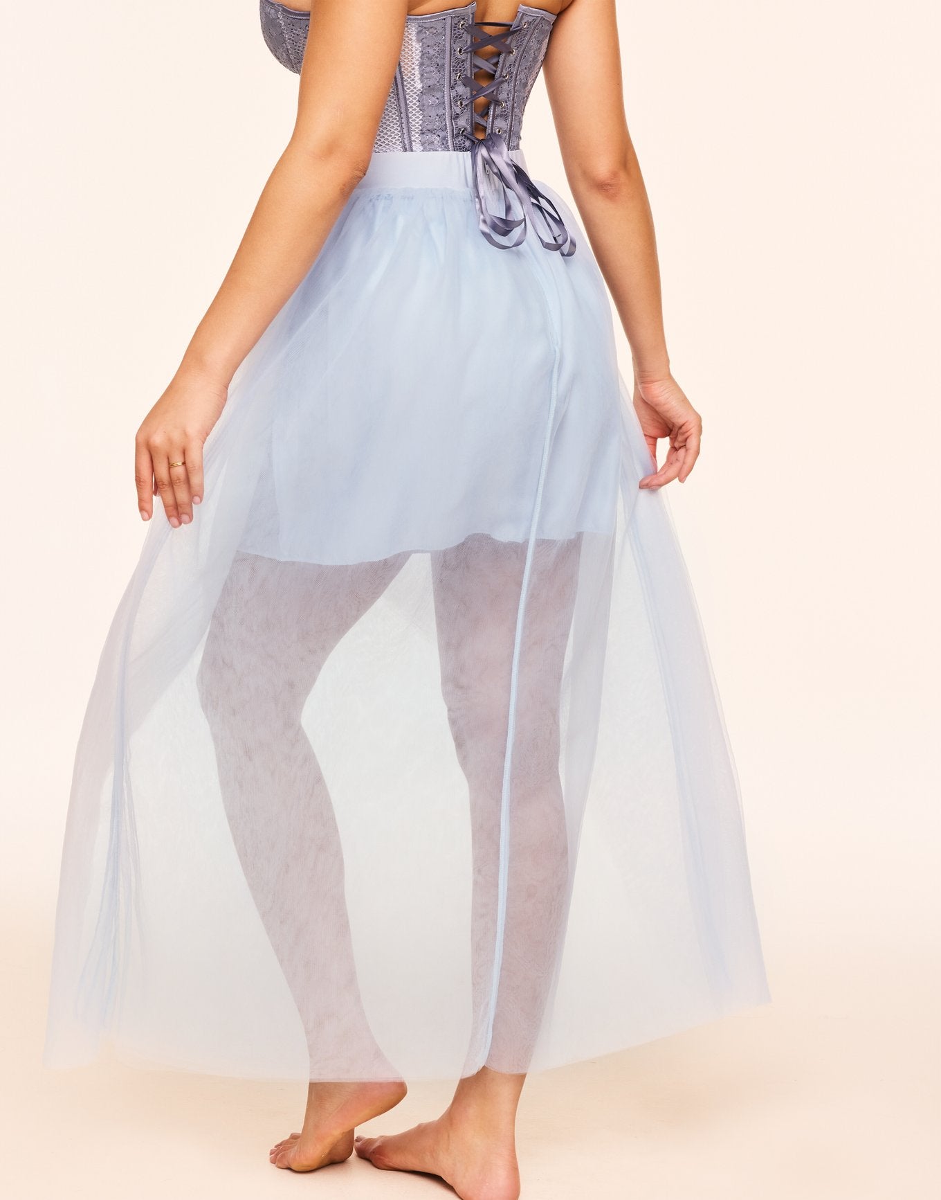 Long Tulle Tutu Skirt Azul