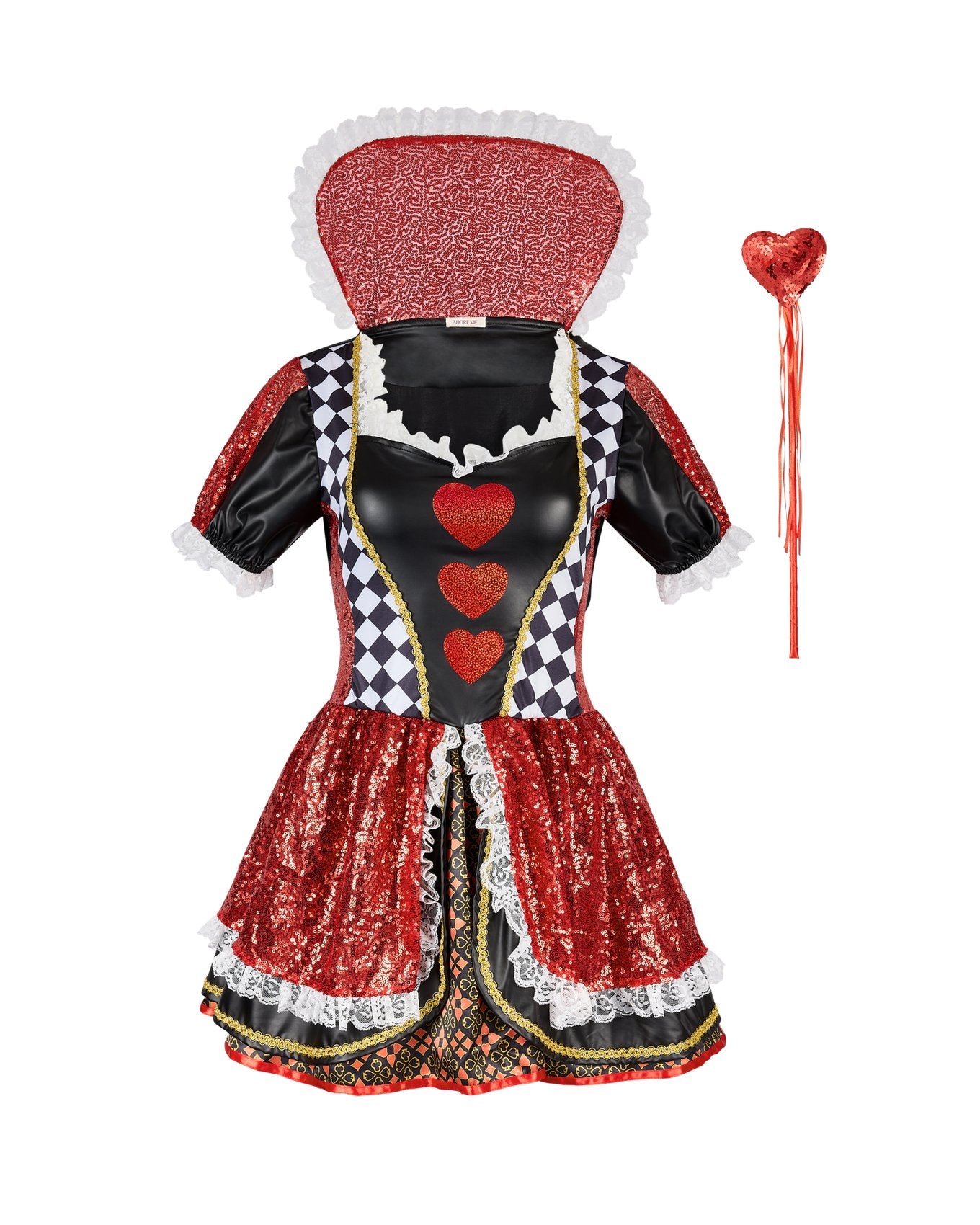 Queen of Hearts Costume Rojo